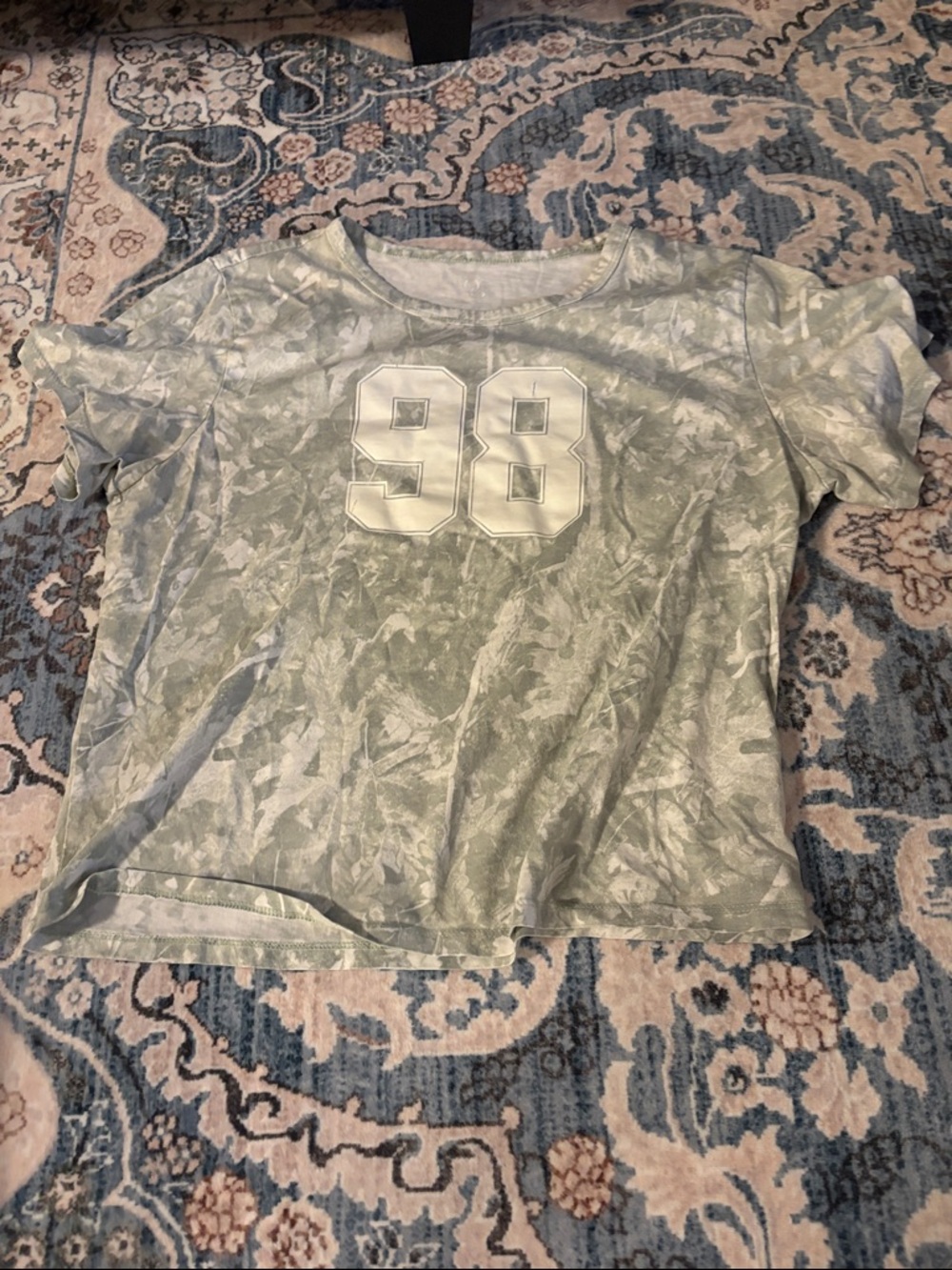 Kids Green Camouflage '98 Short Sleeve Tee